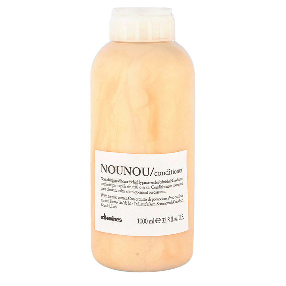 Davines Essential HairCare Nounou Conditioner 1000ml - nourishing conditioner for damaged or dry hair