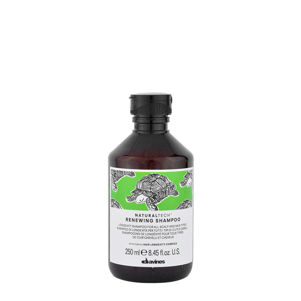 Davines Naturaltech Renewing Shampoo 250ml -longevity shampoo for all scalp and hair types