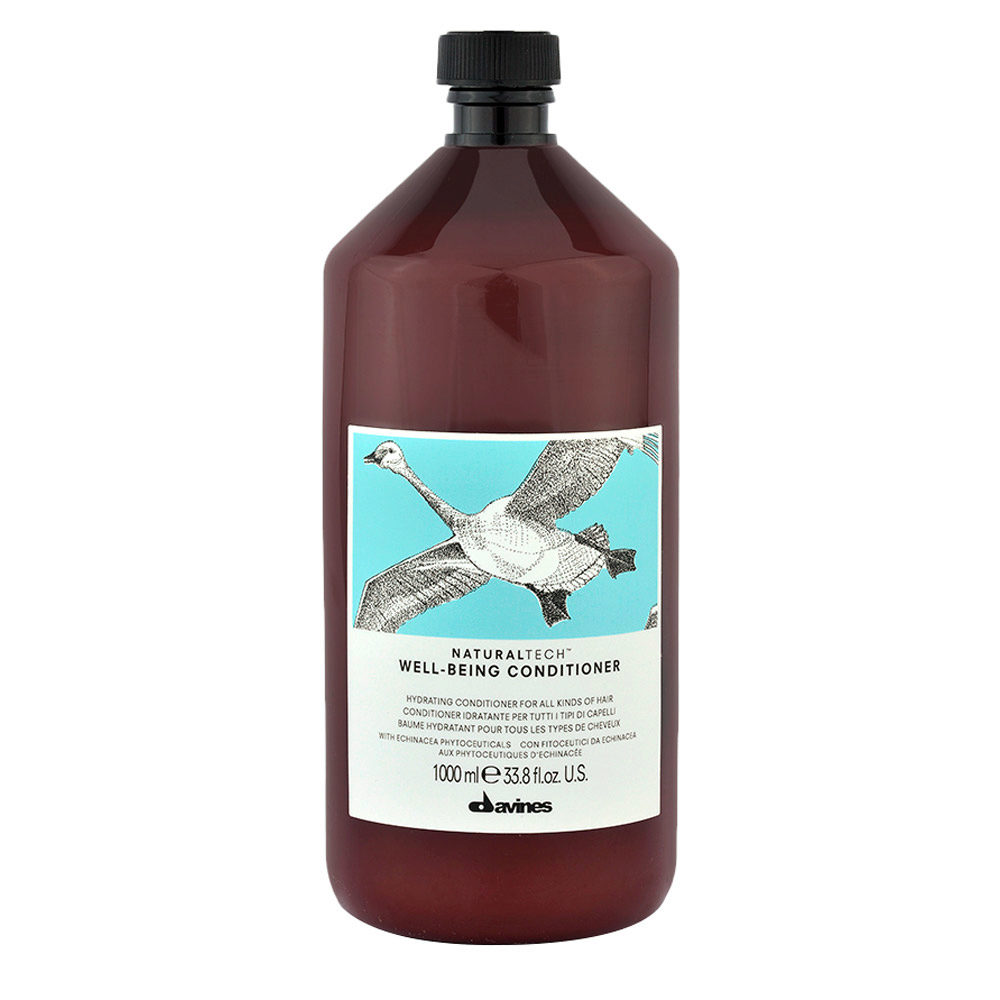 Davines Naturaltech Wellbeing Conditioner 1000ml  - moisturizing conditioner for all hair types