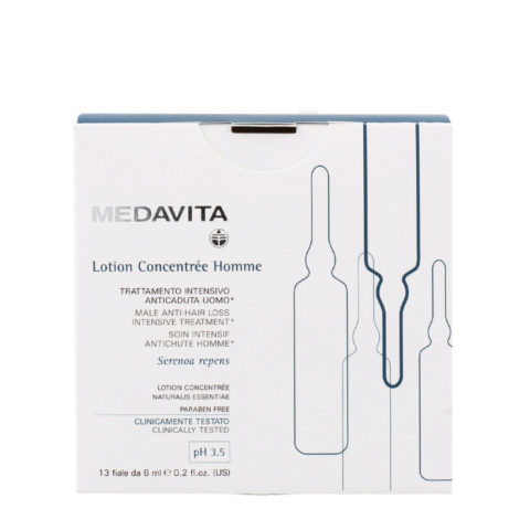 Medavita Cute Lotion Concentrée Homme Anti Hair Loss Treatment 13X6ml - anti-hair loss vials for men