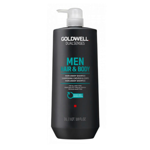 Goldwell Dualsenses Men Hair & Body Shampoo 1000ml - shower shampoo for all hair types