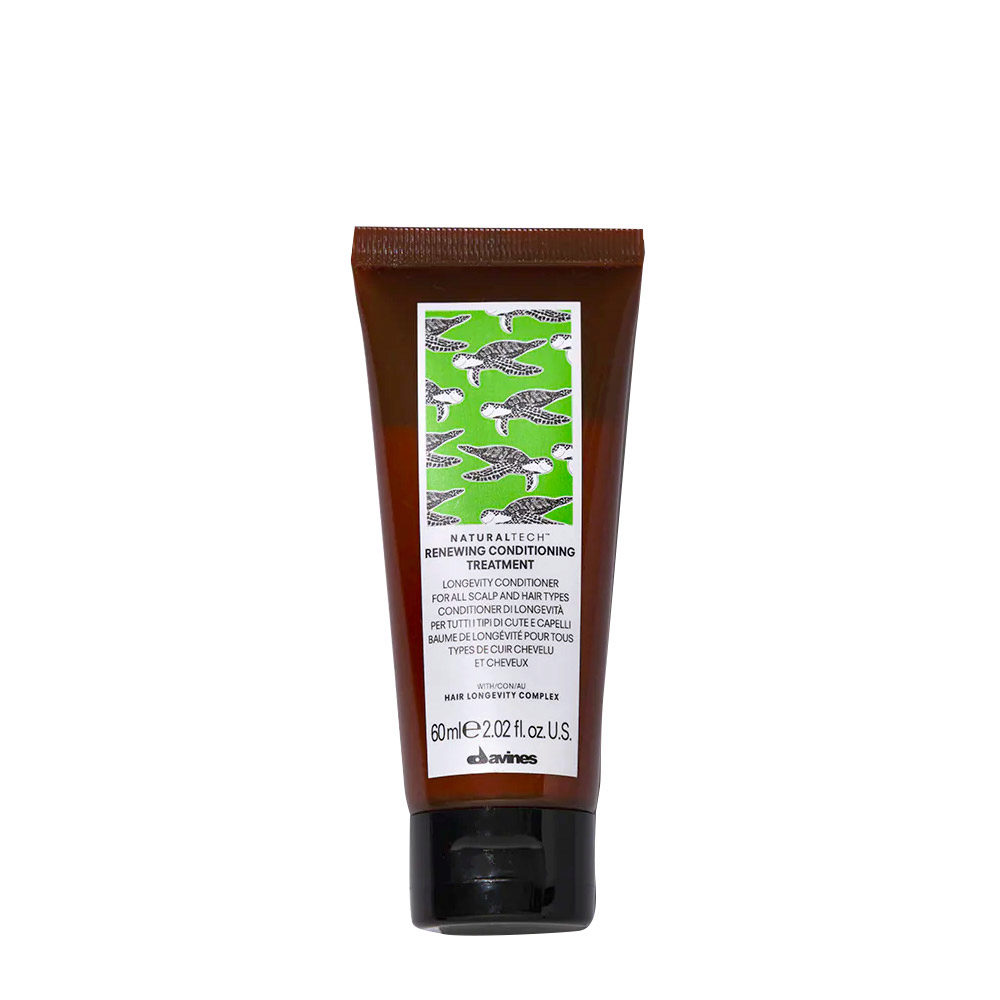 Davines Naturaltech Renewing Conditioning Treatment 60ml - longevity conditioner for all hair and scalp types