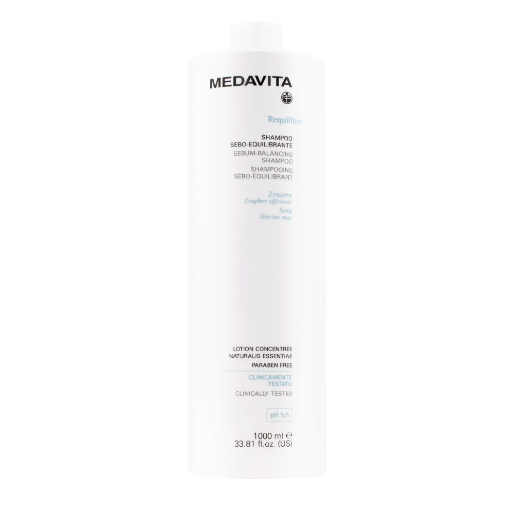 Medavita Cute Requilibre Shampoo 1000ml - sebum-balancing shampoo pH 5.5