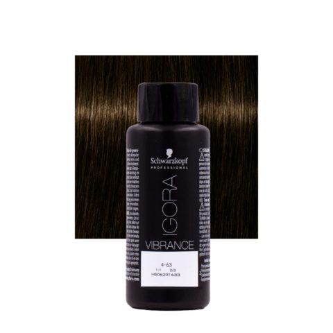 Schwarzkopf Igora Vibrance 4-63 Medium Chocolate Brown Matt 60ml - tone on tone coloring