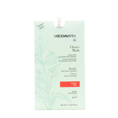 Medavita Lunghezze Choice Mask Red 30ml - Color Enhancing Nourishing Mask