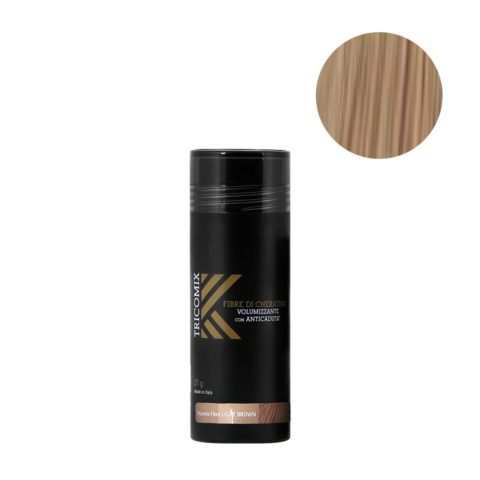 Tricomix Fibre Light Brown 27gr - Volumizing Keratin Fibers With Anti Hair Loss Principles