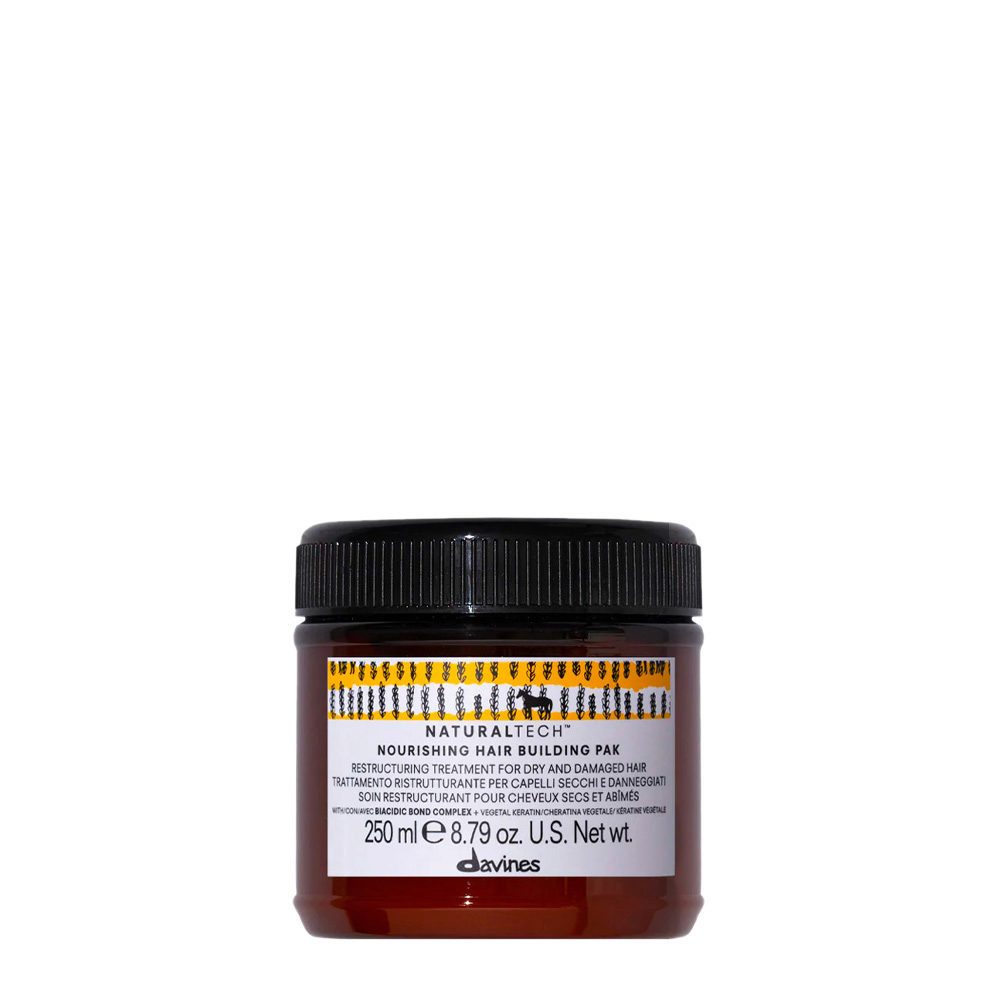 Davines Naturaltech Nourishing Hair Building Pak 250ml -  restructuring treatment for damaged hair