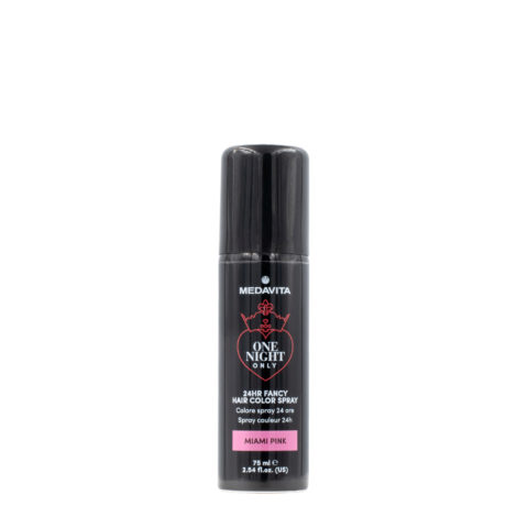 Medavita 24h Fancy Hair Color Spray Miami Pink 75ml - hair color spray pink