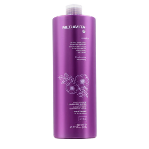 Medavita Luxviva Anti Yellow Blonde Enhancer Shampoo 1250ml