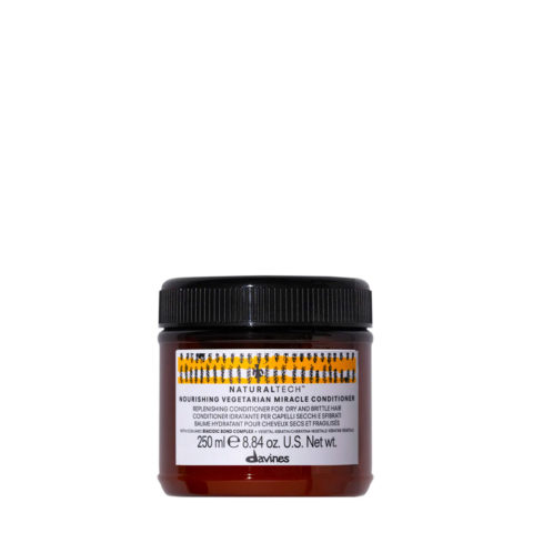 Davines Naturaltech Nourishing Vegetarian Miracle Conditioner 250ml - moisturizing conditioner for dry hair