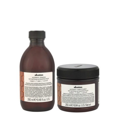 Davines Alchemic Copper Hair Copper Shampoo 280ml Copper Conditioner 250ml