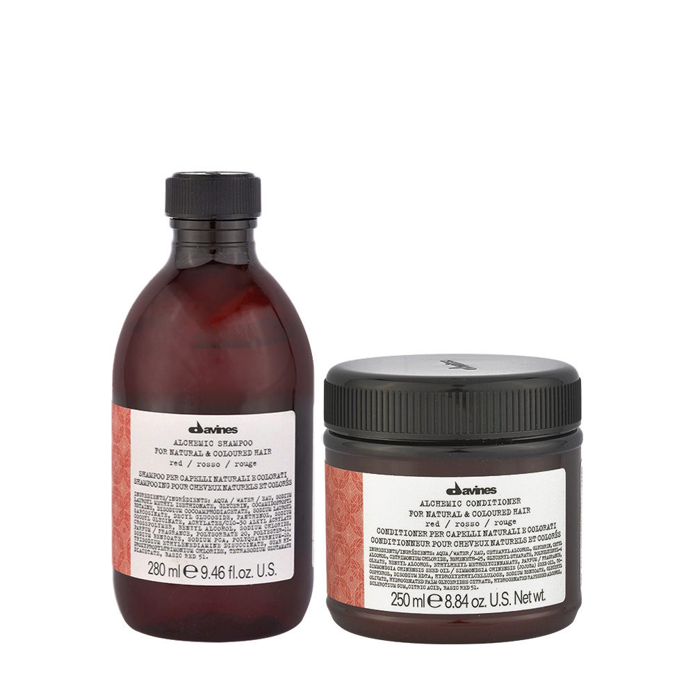 Davines Alchemic Red Hair Shampoo 280ml Conditioner 250ml