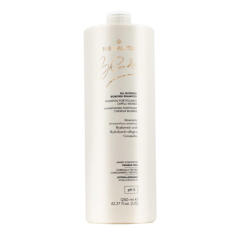 Medavita Blondie All Blondes Bonding Shampoo 1000ml - fortifying shampoo for all blonde hair