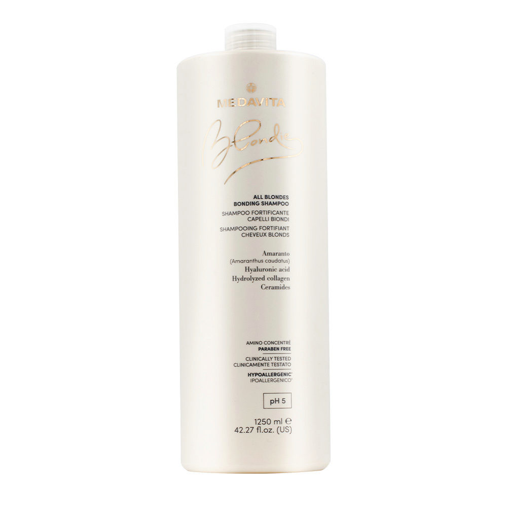 Medavita Blondie All Blondes Bonding Shampoo 1000ml - fortifying shampoo for all blonde hair