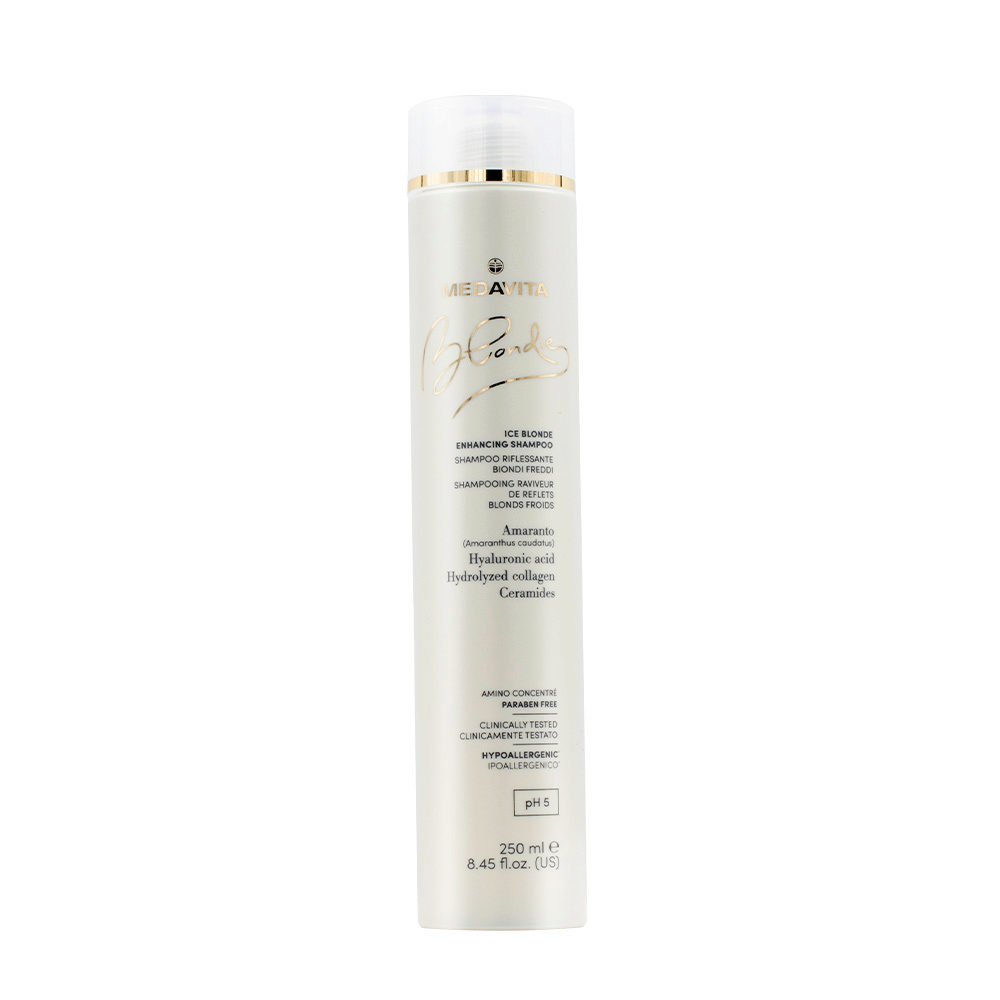 Medavita Blondie Ice Blonde Enhancing Shampoo 250ml - highlighting shampoo for cold blond hair