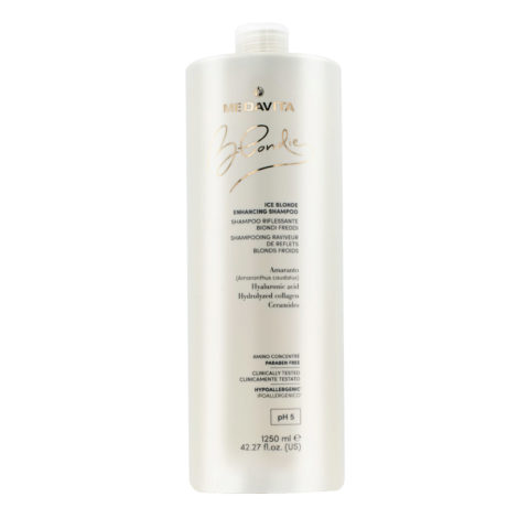 Medavita Blondie Ice Blonde Enhancing Shampoo 1250ml - highlighting shampoo for cold blond hair