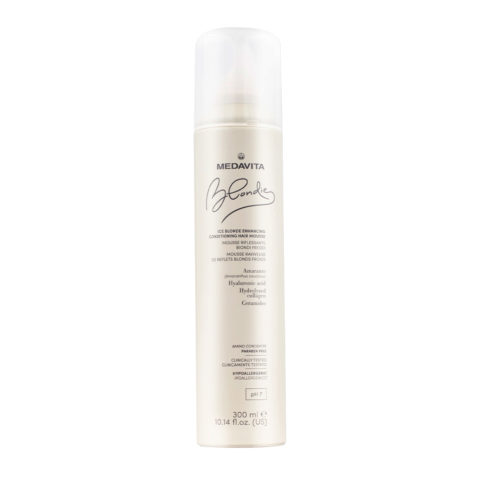 Medavita Blondie Ice Blonde Enhancing Conditioning Hair Mousse 300ml - highlighting foam for cold blondes