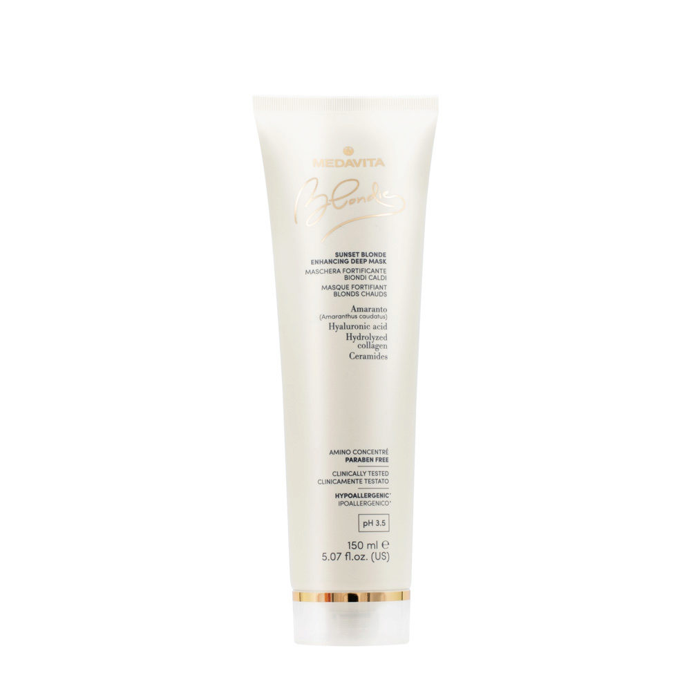 Medavita Blondie Sunset Blonde Enhancing Deep Mask 150ml - highlighting Mask for warm blondes