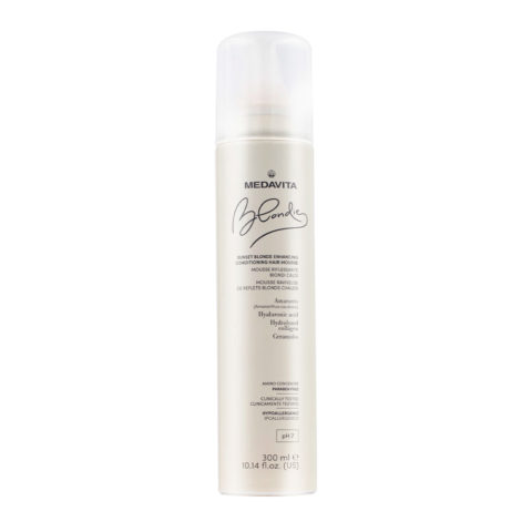 Medavita Blondie Sunset Blonde Enhancing Conditioning Hair Mousse 300ml - highlighting foam for warm blondes