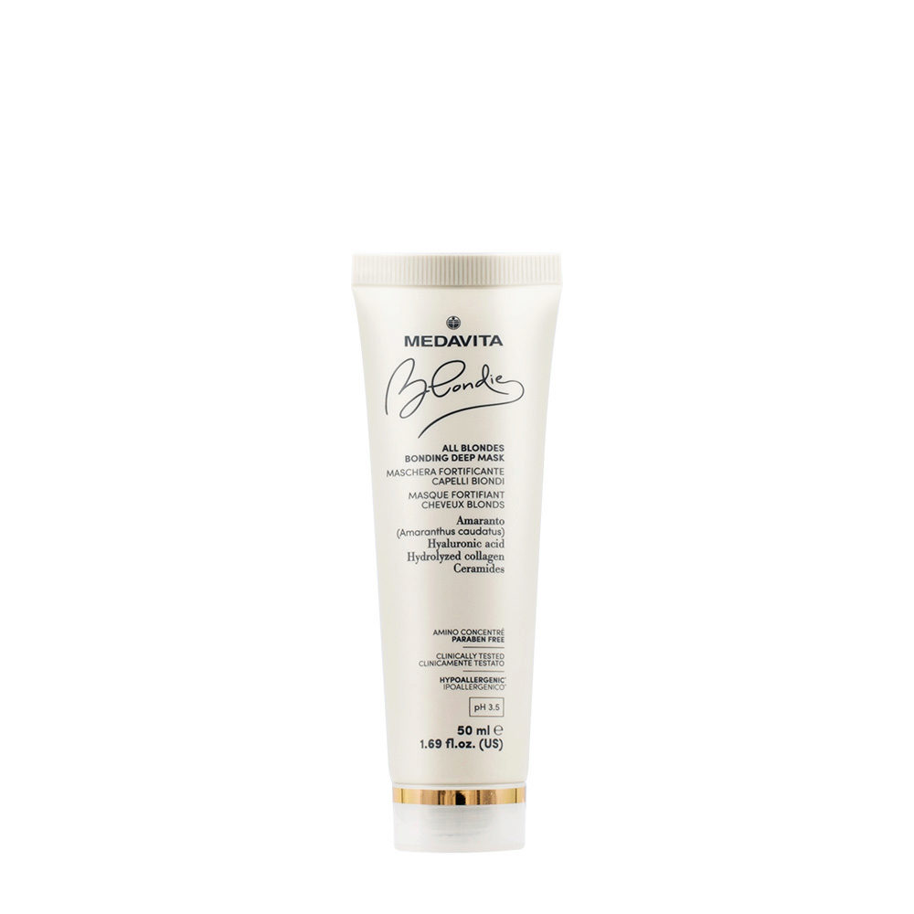 Medavita Blondie All Blondes Bonding Deep Mask 50ml - fortifying mask for blonde hair