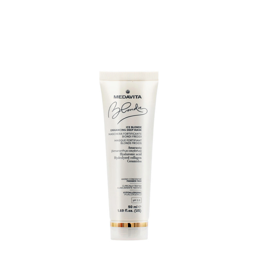 Medavita Blondie Ice Blonde Enhancing Deep Mask 50ml - highlighting Mask for cold blondes