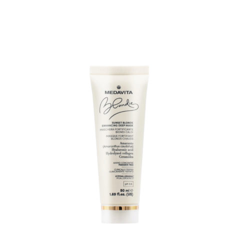 Medavita Blondie Sunset Blonde Enhancing Deep Mask 50ml  - highlighting Mask for warm blondes