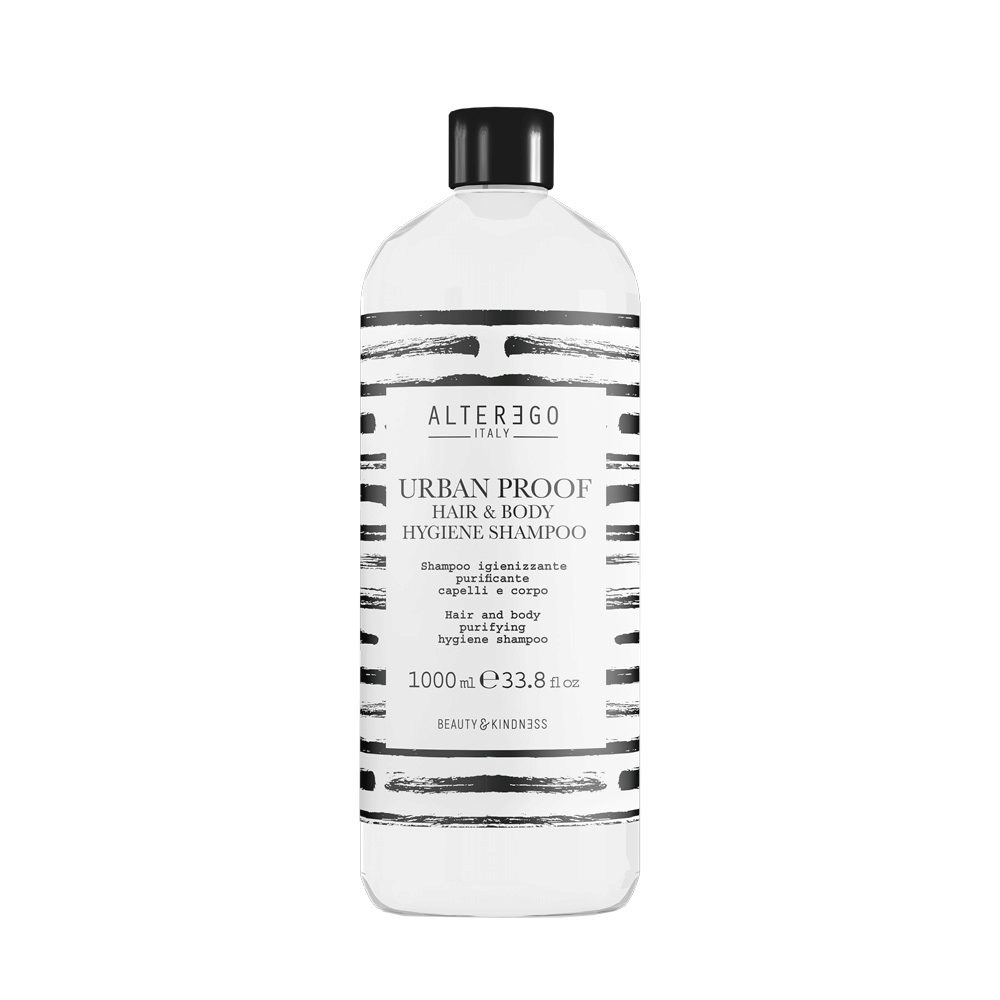 Alterego Urban Proof Hair & Body Hygiene Shampoo 1000ml - purifying sanitizing shampoo