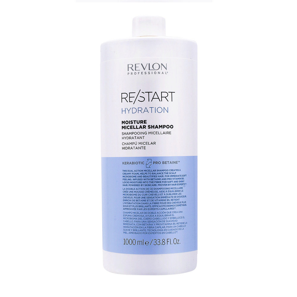 Revlon Restart Moisture Hydration Hair Shampoo Micellar | 1000ml Gallery