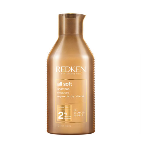 Redken All Soft Shampoo 300ml - shampoo for dry hair