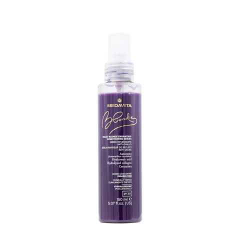 Medavita Blondie Violet Blonde Enhancing Conditioning Serum 150ml  - highlighting no yellow serum