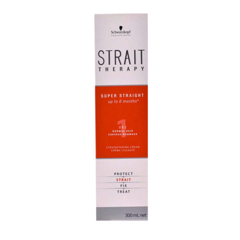Schwarzkopf Strait Styling Therapy Straightening Curly Hair 0 300 Ml - Straightening system for normal hair