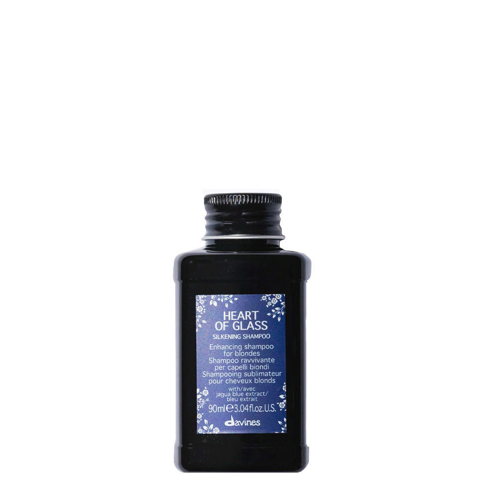 Davines Heart of Glass Silkening Shampoo 90ml - blonde hair reviving shampoo