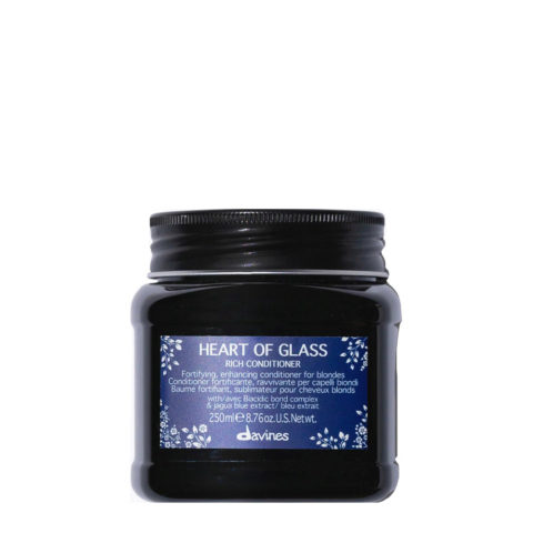 Davines Heart Of Glass Rich Conditioner 250ml  - fortifying and reviving conditioner for blonde hair