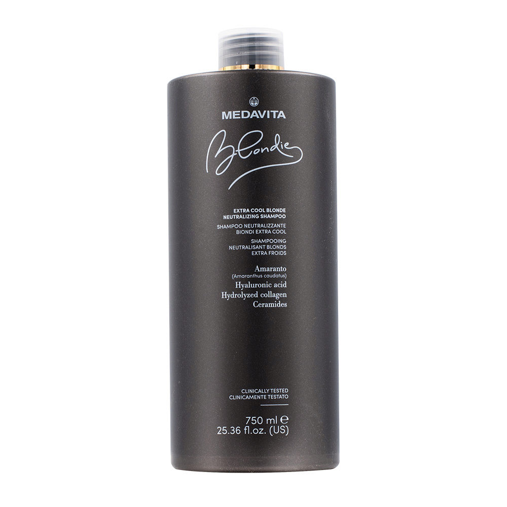 Medavita Extra Cool Blonde Neutralizing Shampoo 750ml - neutralizing shampoo for blonde hair