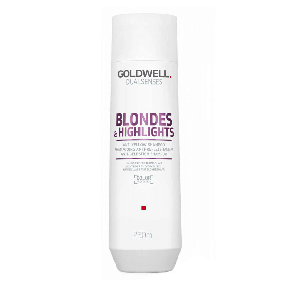 Goldwell Dualsenses Blonde & Highlights Anti-Yellow Shampoo 250ml - anti-yellow shampoo for colored or natural hair
