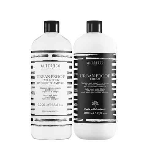 Alterego Urban Proof Hair & Body Hygiene Shampoo 1000ml Cream 1000ml
