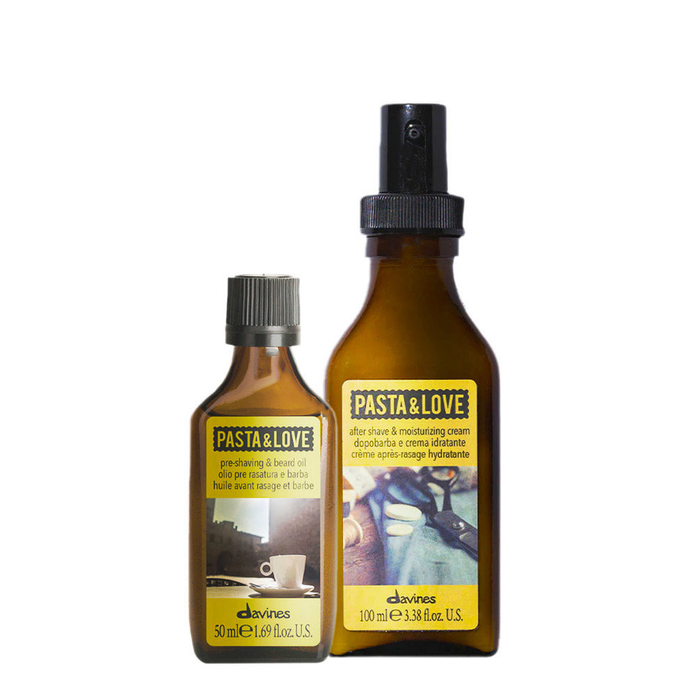 Davines Pasta & Love Pre Shaving & Beard /Oil 50ml AfterShave & Moist 100ml