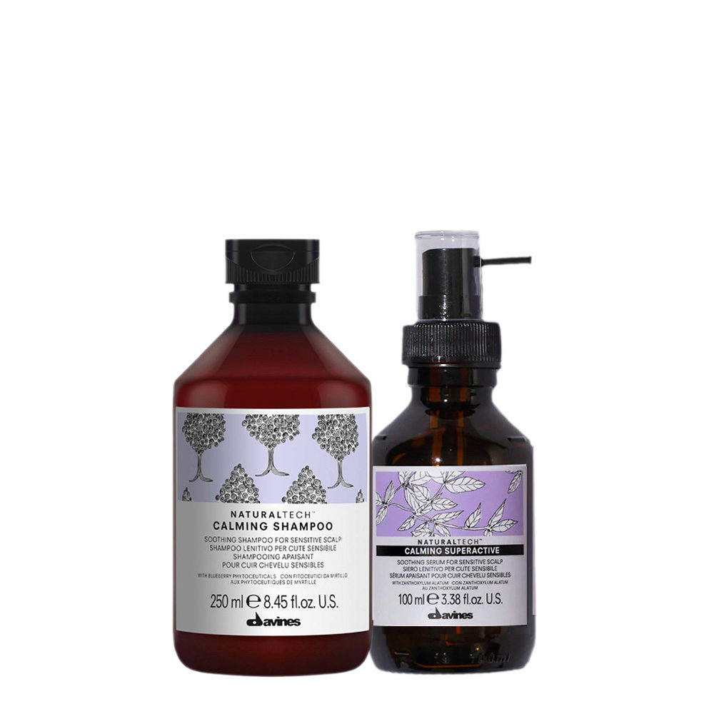 Davines Naturaltech Calming Shampoo 250ml Superactive 100ml