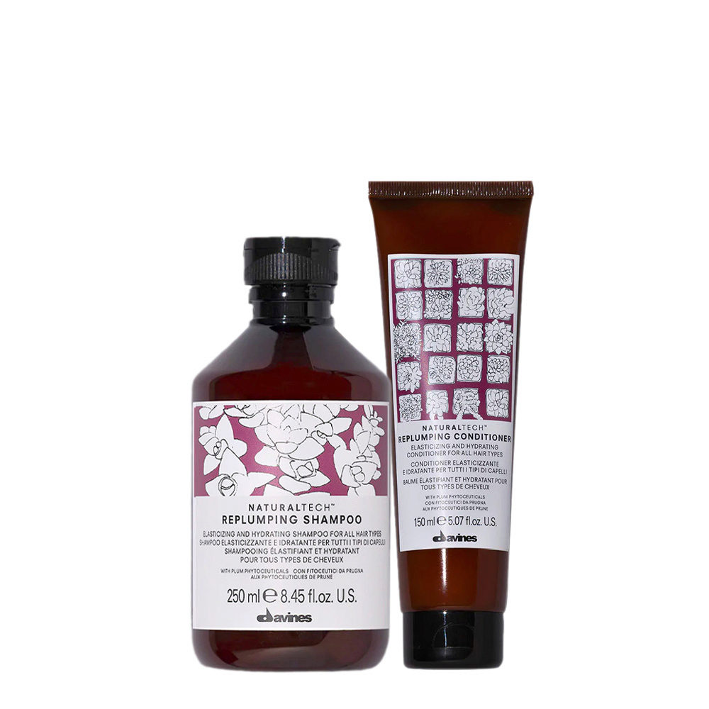 Davines Naturaltech Replumping Shampoo 250ml Conditioner 150ml