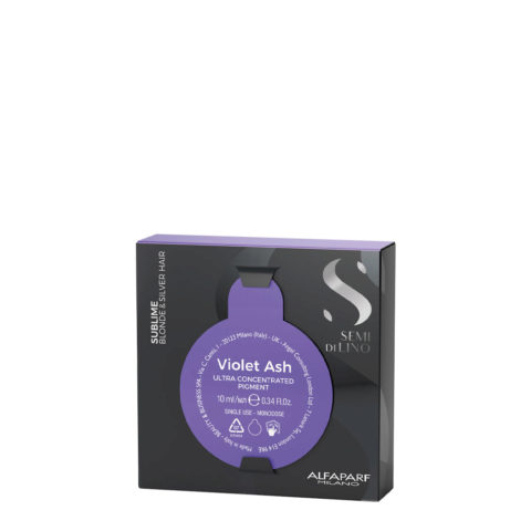 Alfaparf Milano Semi di Lino Sublime Violet Ash Ultra Concetrated Pigment 10ml - anti-yellow pigment