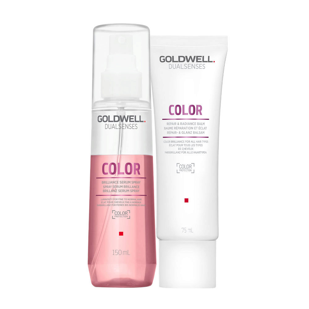 Goldwell Dualsenses Color Brilliance Serum Spray 150ml Repair & Radiance Balm 75ml