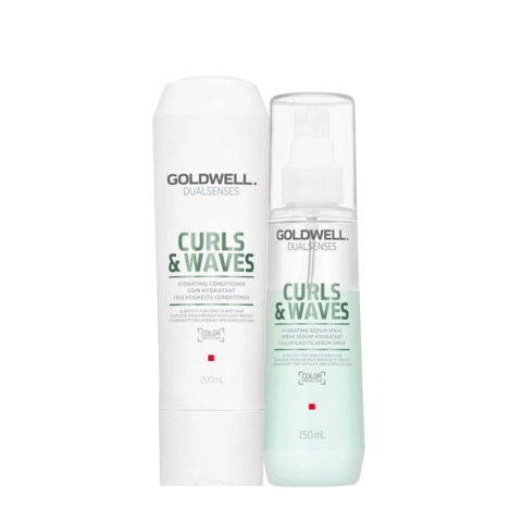 Goldwell Dualsenses Curls & Waves Hydrating Conditioner 200ml Serum Spray 150ml