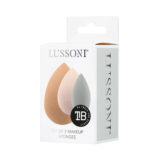 Lussoni Makeup Sponges 3pz - raindrop makeup sponges