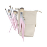 ilū Makeup Brushes 10pz + Case Set Pink