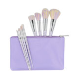 ilū 8 Makeup Brushes + Case Set Unicorn Light