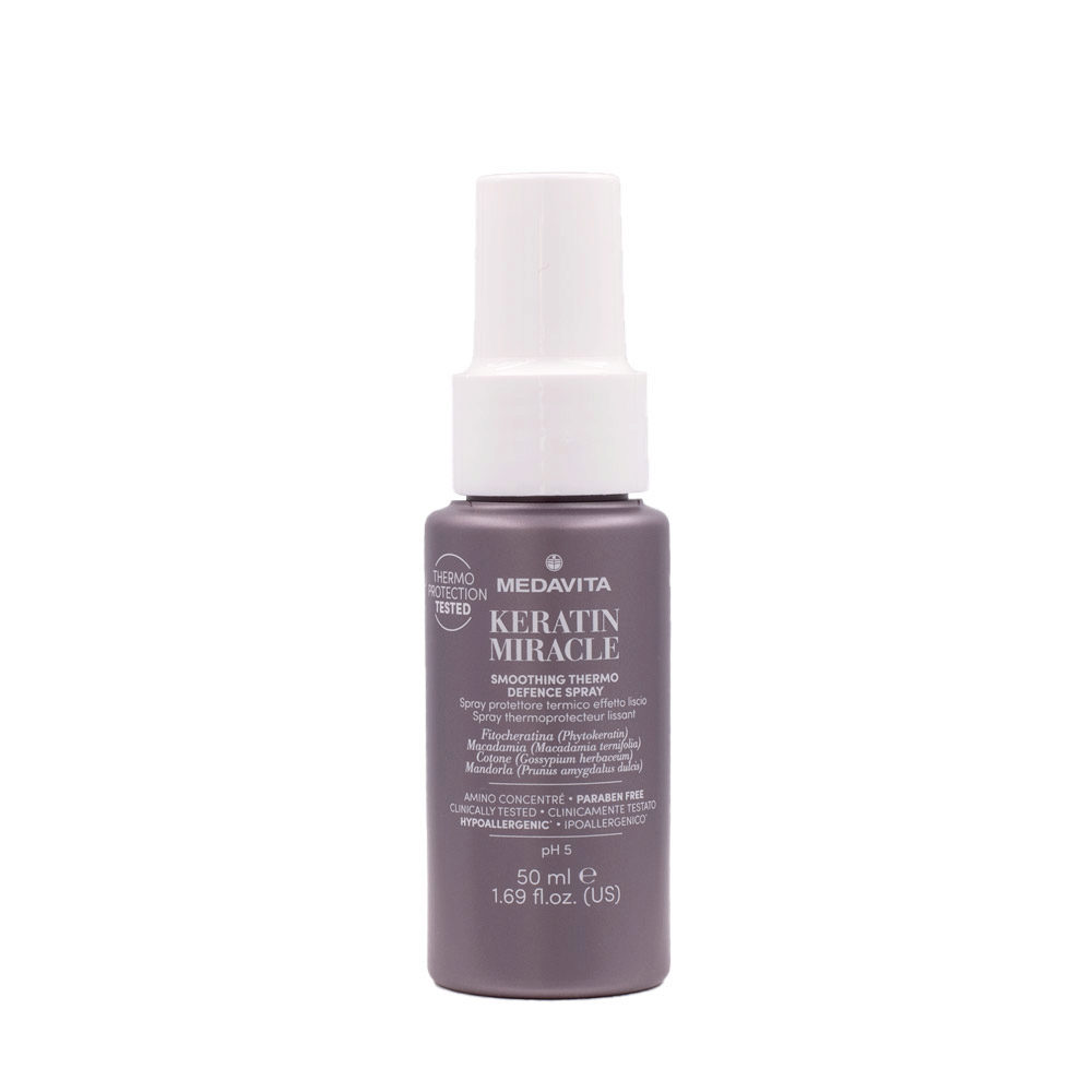 Medavita Lunghezze Keratin Miracle Smoothing Thermo Defence Spray 50ml - heat protection spray