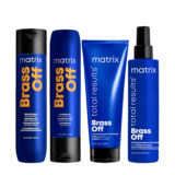 Matrix Haircare Brass Off Shampoo 300ml Conditioner 300ml Mask 200ml Toning Spray 200ml