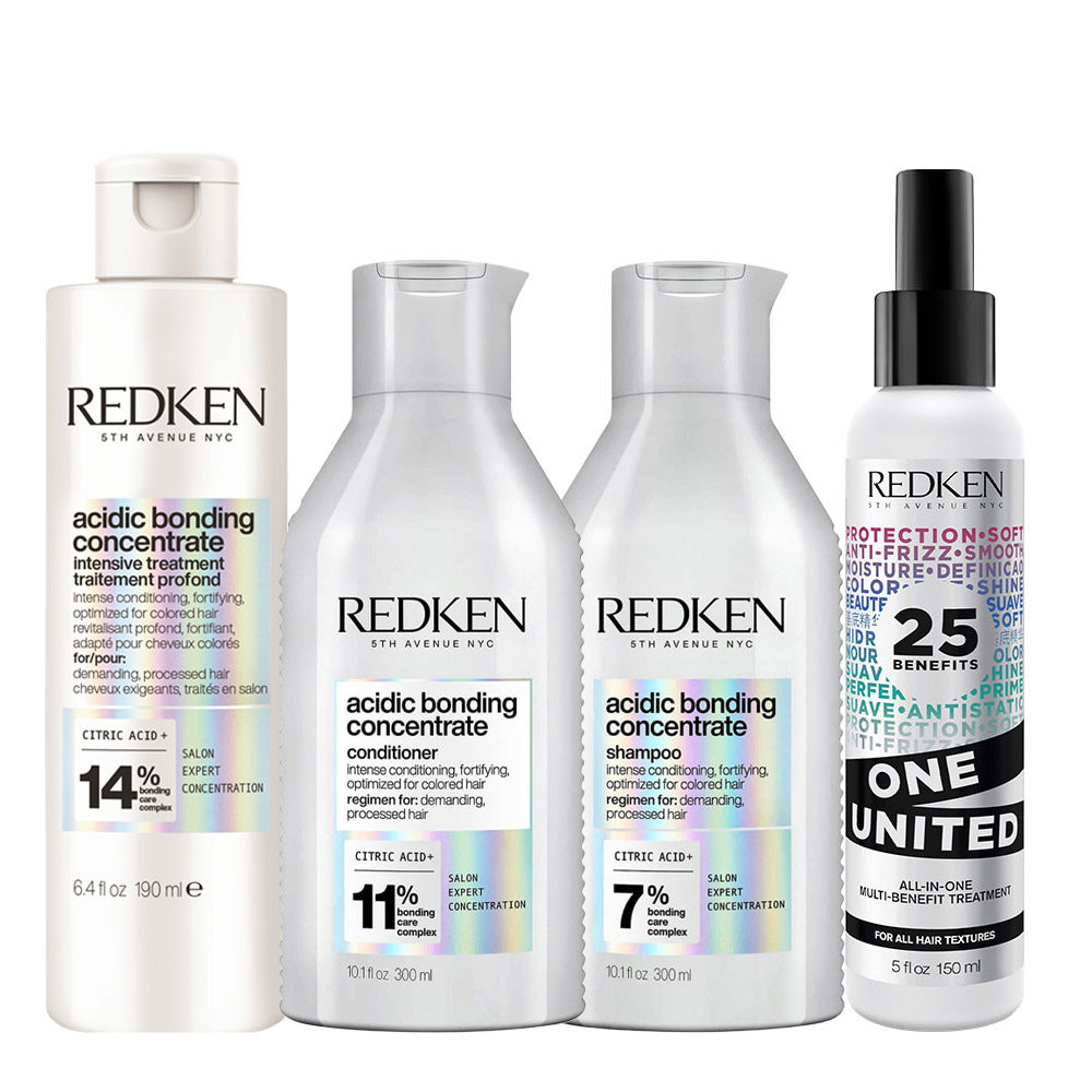 Redken ABC Pre Treatment 190ml Shampoo 300ml Conditioner 300ml Redken One United All In One Spray 150ml