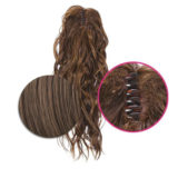 Hairdo Wavy Clip Ponytail Light Golden Brown 46cm - wavy ponytail