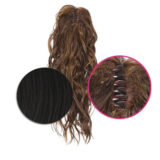 Hairdo Wavy Clip Ponytail Dark Brown 46cm - wavy ponytail